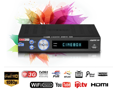 Atualização Cinebox Legend HD SKS 22W e IPTV Estabilizados