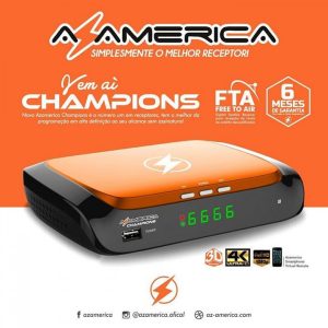 Atualização Azamerica Champions 4K V1.07 Correções de Áudio