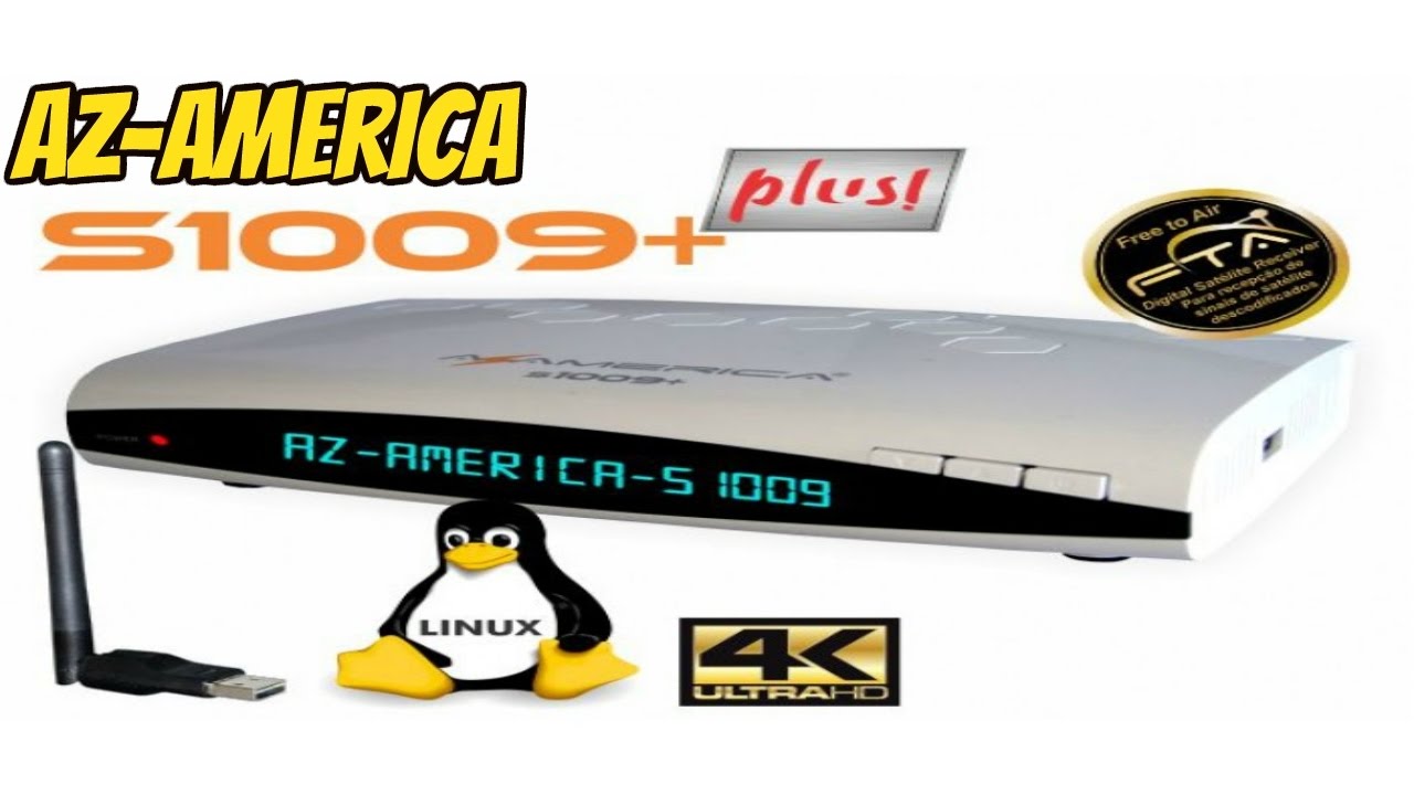 Atualização Azamerica S1009+ Plus HD V1.11 SKS e SKS