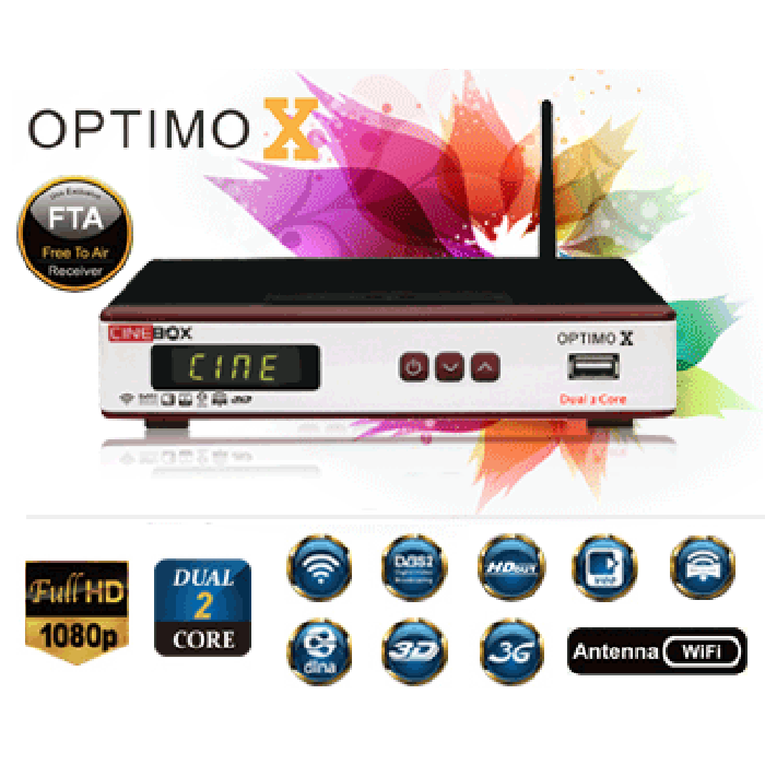 Atualização Cinebox Optimo X HD Ativando SKS e IKS