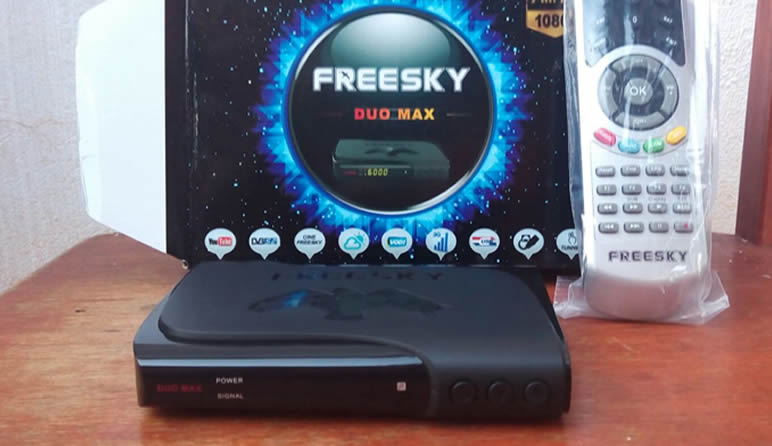 Atualização Freesky Duo Max HD V2.24 Canais HD on