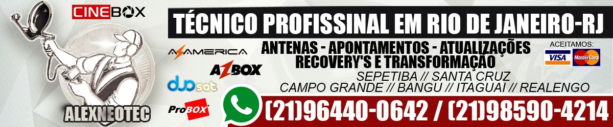 INSTALADOR DE CINEBOX EM GUARATIBA RIO DE JANEIRO (021)964400642 (021)985904214