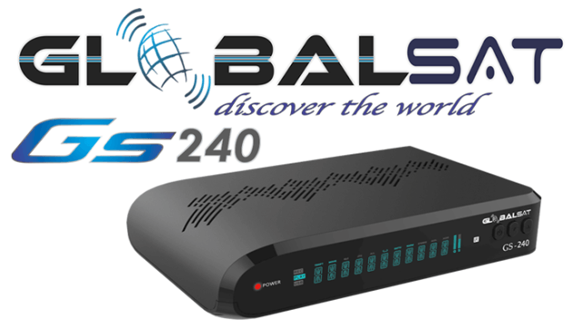 Atualização Globalsat GS240 HD V2.19 SKS e IKS Ativos