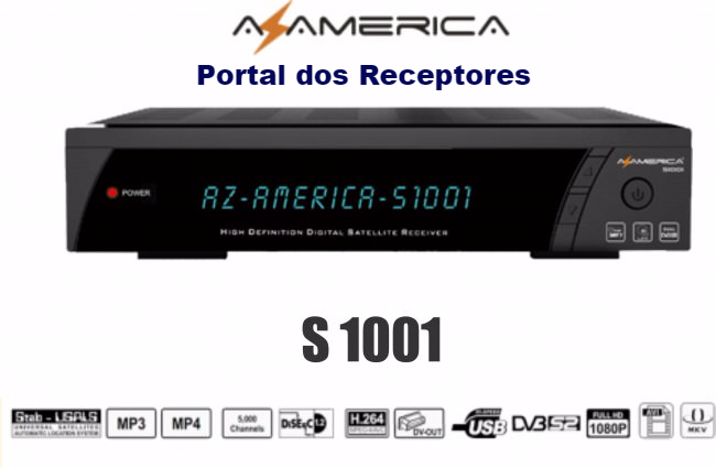 Atualização Azamerica S1001 HD com sistema SKS 61W On