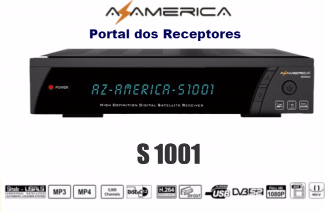 NOVA ATUALIZAÇÃO AZAMERICA S1001 HD