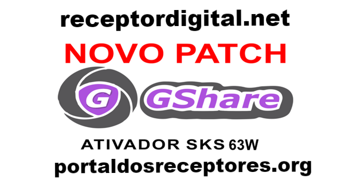 Atualização nova Patch Gshare – Keys para SKS 63W